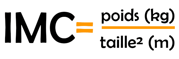 imc indice masse corporelle formule